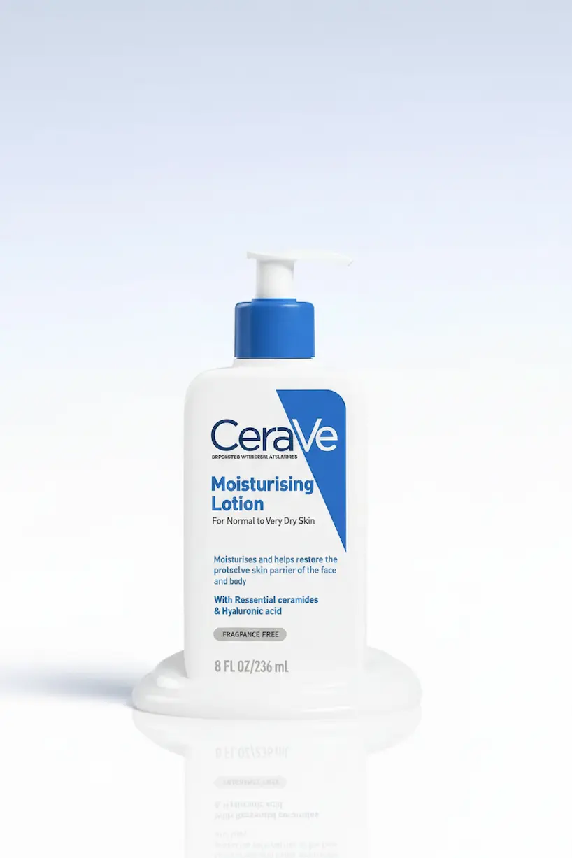ceraVe moisturrising lotion for dry skin with ceramides and hyaluronic acid